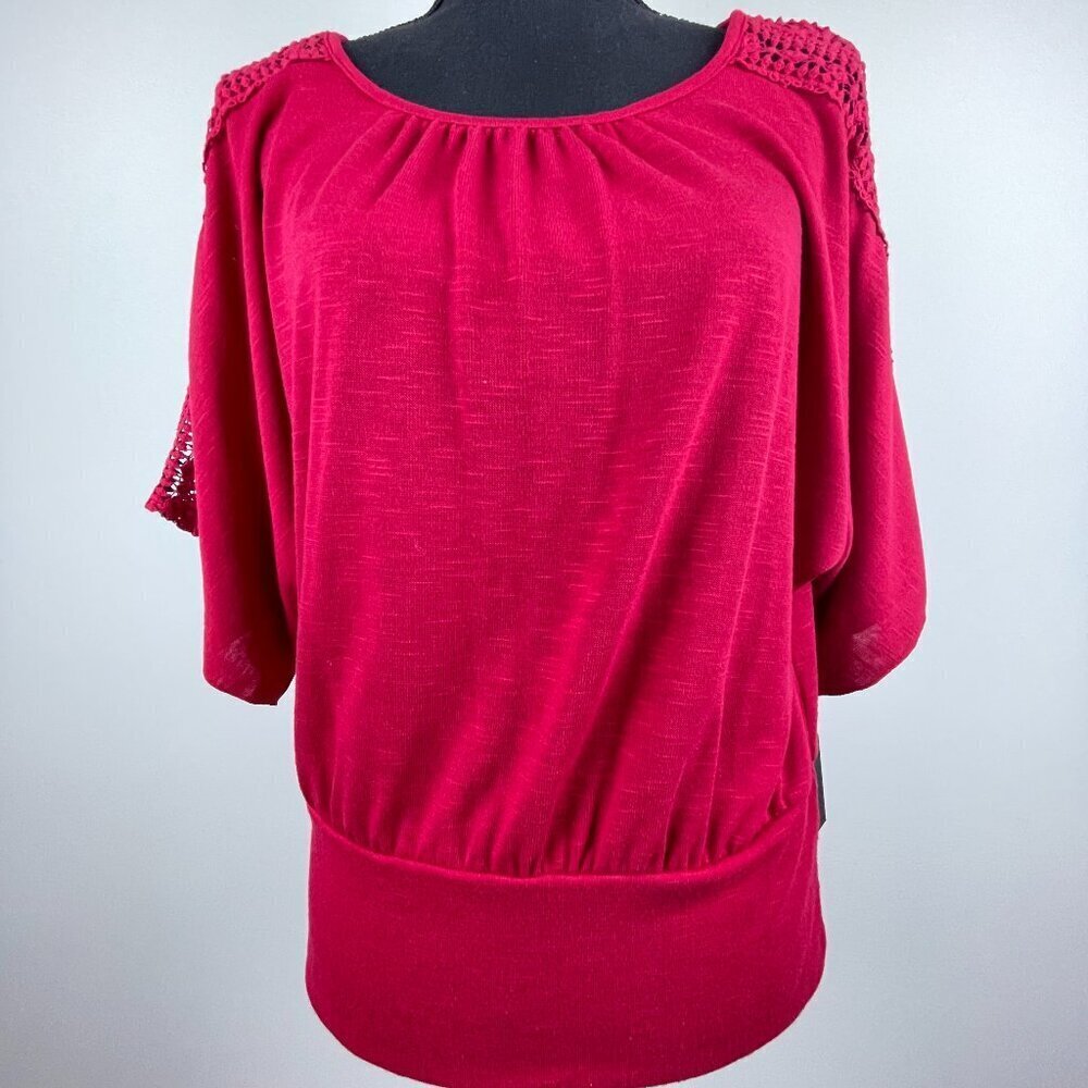 NWT By & By Red Women's Top Size XL